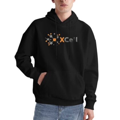 XCel Science Inspired Hoodie for Tech Lovers and STEM Enthusiasts Modern Design with Molecular Pattern Print Perfect for Students Scientists and Trendy Casual Wear Comfortable Fit Ideal for Daily Use and Gift Ideas